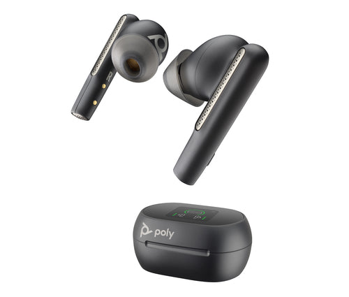 POLY Voyager Free 60+ UC Carbon Black Earbuds +BT700 USB-A Adapter +Touchscreen Charge Case Headset Wireless In-ear Calls/Music USB Type-A Bluetooth POLY Voyager Free 60+ UC Carbon Black Earbuds +BT700 USB-A Adapter +Touchscreen Charge Case Headset Wireless In-ear Calls/Music USB Type-A Bluetooth